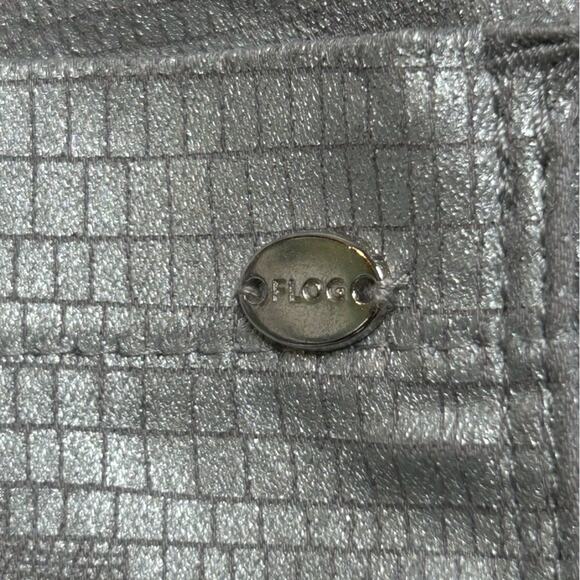 Bevy Flog Shely Silver Grey Snake Python Print Pants 27 - Picture 9 of 10